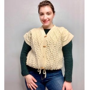 Beige Knit Vest